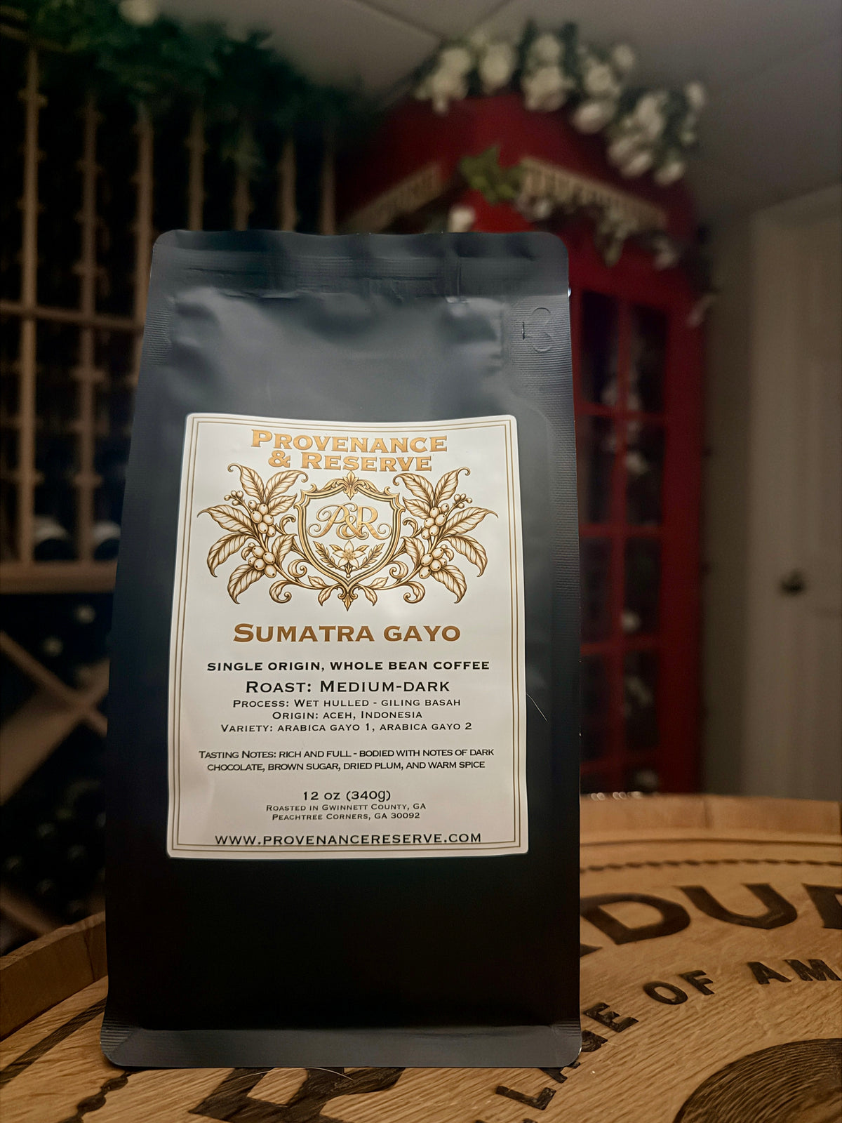Sumatra Gayo, Medium-Dark Roast Coffee 12 ounces