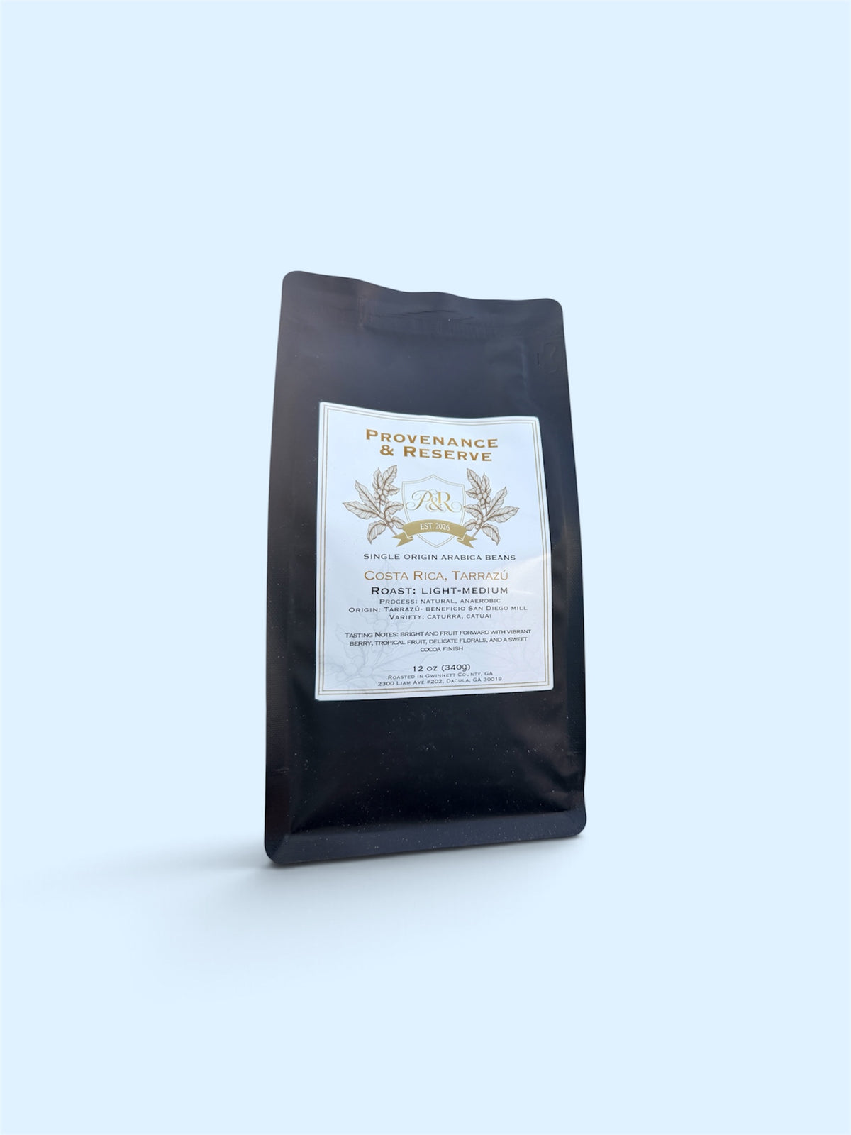 Costa Rica Anaerobic Natural, Light-Medium Roast, 12 Ounces